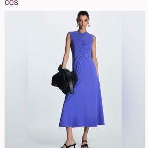 COS Slim Fit Gathered Midi
